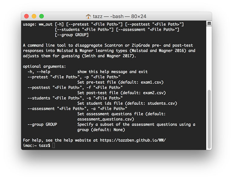 Assessment DisaggregationCommand Line Interface